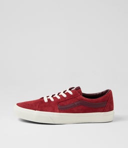 SK8 LOW M VN RED SUEDE LEATHER