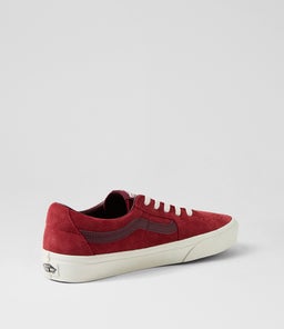 SK8 LOW M VN RED SUEDE LEATHER