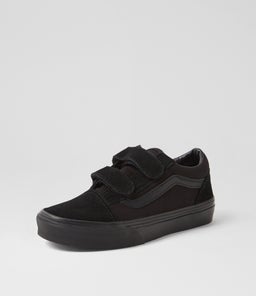 OLD SKOOL JNR V VN BLACK BLACK SUEDE CANVAS