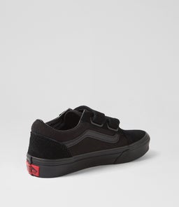 OLD SKOOL JNR V VN BLACK BLACK SUEDE CANVAS