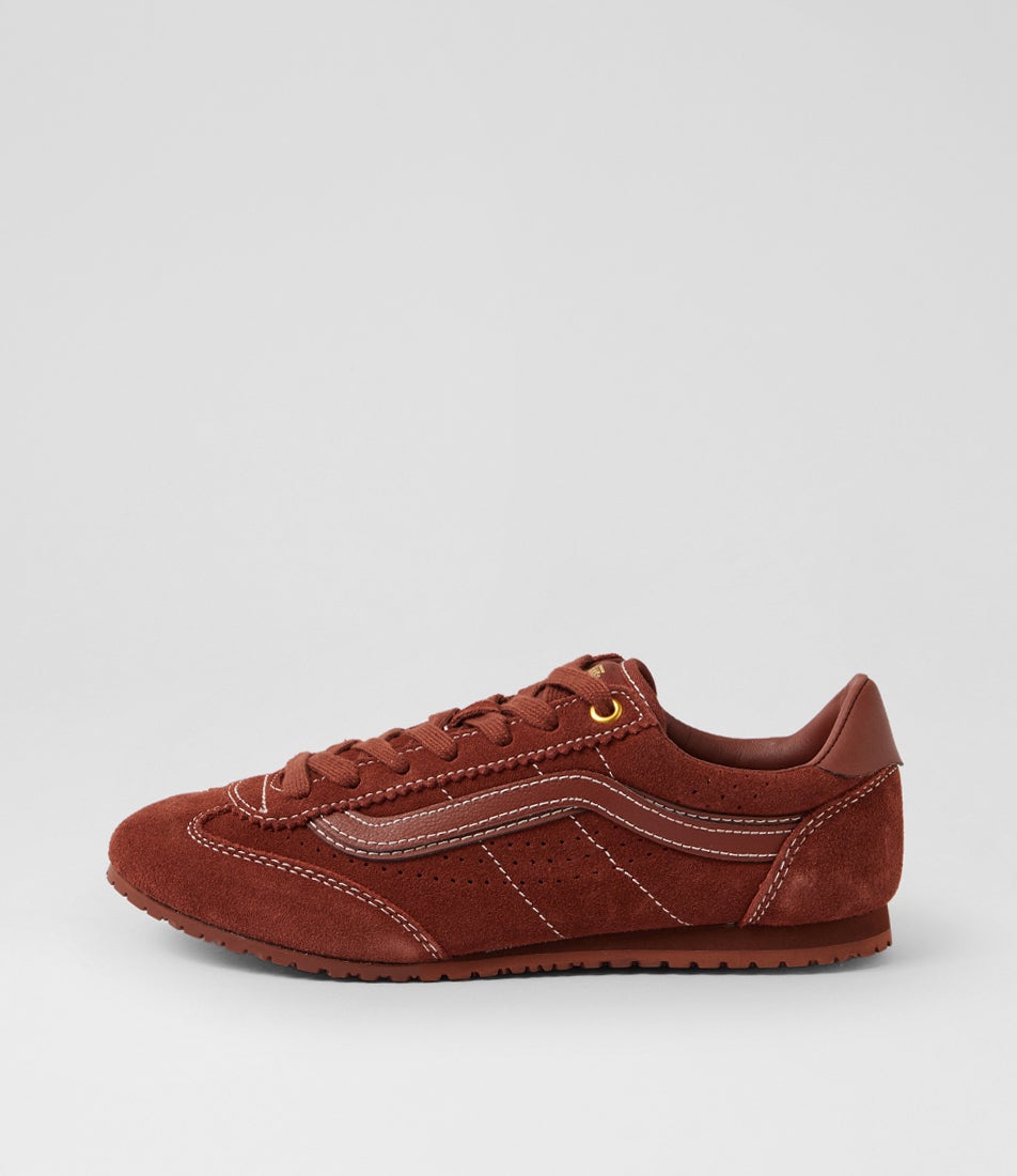 Super Lowpro W Brown Earth Suede Lace Ups
