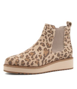 JADE WA IVORY LEOPARD SUEDE