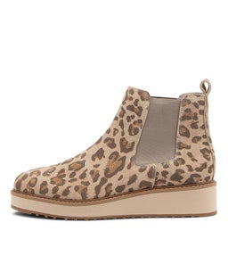 JADE WA IVORY LEOPARD SUEDE