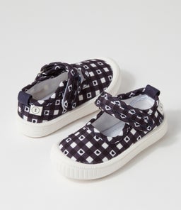 PLAY CLASSIC MJ TOT WA NAVY CHECK CANVAS