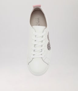 HEART SNEAKER WA PINK CHEETAH LEATHER
