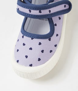 MARY JANE TOT WA LILAC HEARTS CANVAS
