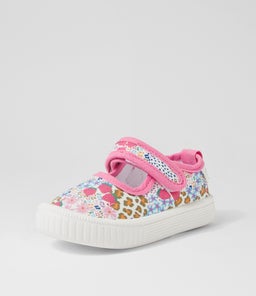 MARY JANE TOT WA LEOPARD BERRIES CANVAS