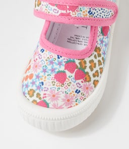 MARY JANE TOT WA LEOPARD BERRIES CANVAS
