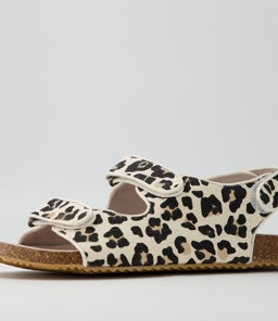 BEC SANDAL WA GINGER LEOPARD CANVAS
