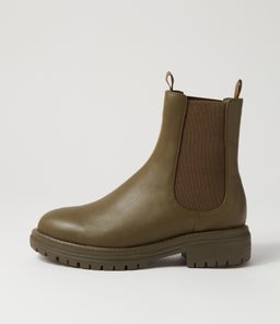 OAK BOOT WA OLIVE LEATHER