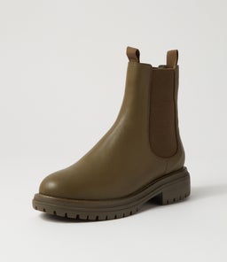 OAK BOOT WA OLIVE LEATHER
