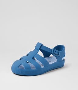 FRANKIE SANDAL TDLR WA MATTE BLUE RUBBER
