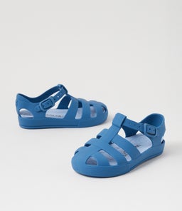 FRANKIE SANDAL TDLR WA MATTE BLUE RUBBER
