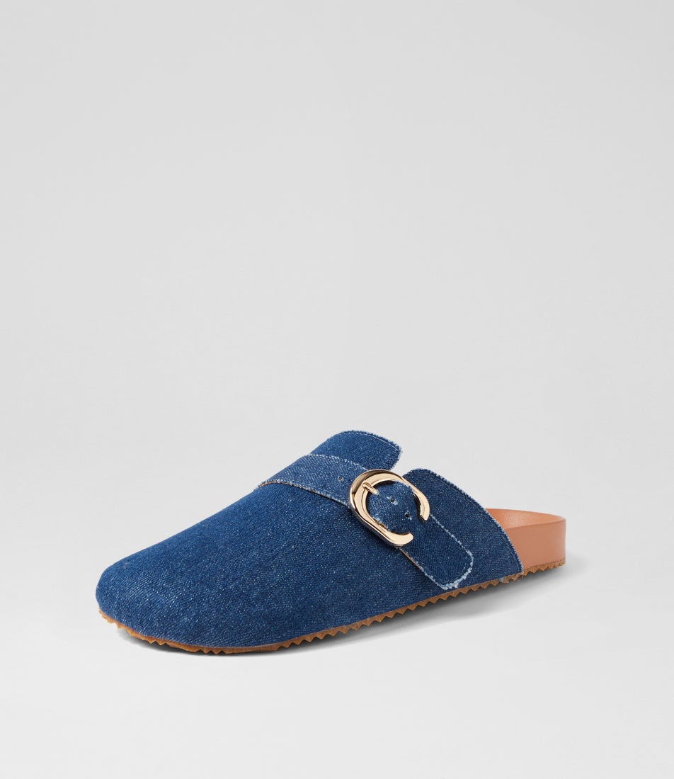 Peyton Denim Fabric Mules