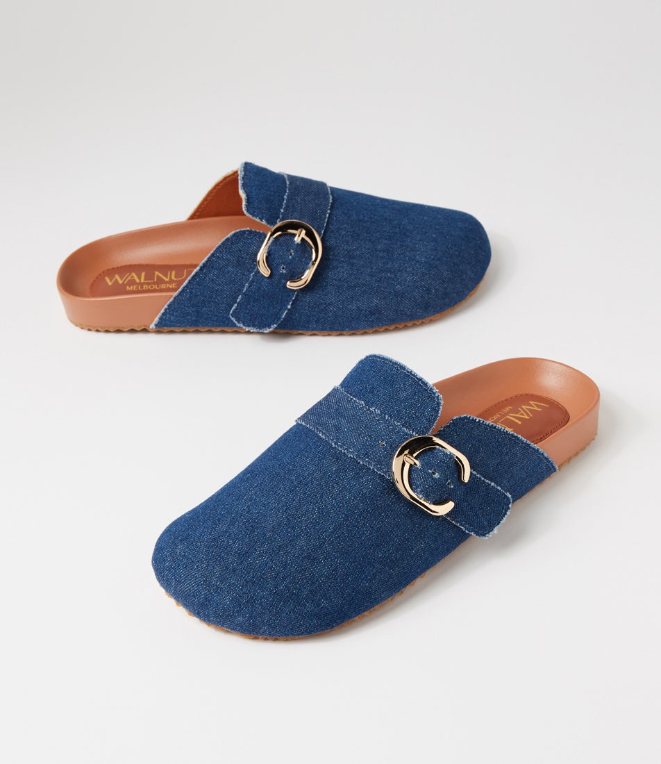 Peyton Denim Fabric Mules