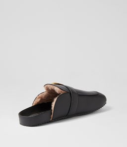 PRIYA MULE WA BLACK LEATHER