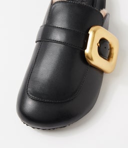 PRIYA MULE WA BLACK LEATHER