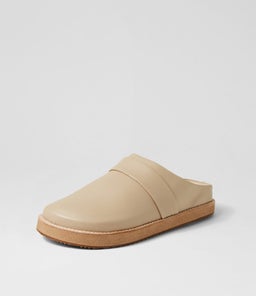 PALMER LEATHER MULE WA BEIGE LEATHER
