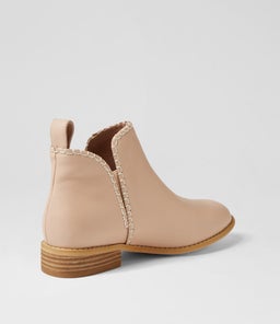 DOUGLAS STITCH LEATHER BOOT WA BLUSH LEATHER