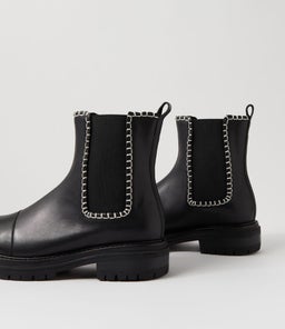 ORION LEATHER BOOT WA BLACK LEATHER