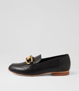 THEA LEATHER LOAFER WA BLACK LEATHER