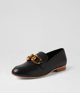 THEA LEATHER LOAFER WA BLACK LEATHER