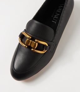 THEA LEATHER LOAFER WA BLACK LEATHER