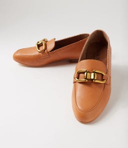 THEA LEATHER LOAFER WA COCONUT TAN LEATHER