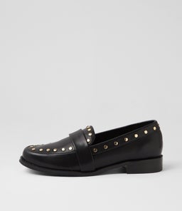 HARLOW LOAFER WA BLACK STUD SMOOTH