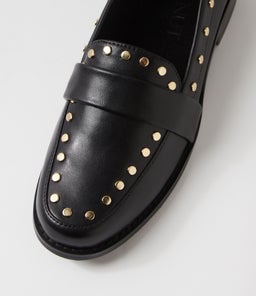 HARLOW LOAFER WA BLACK STUD SMOOTH