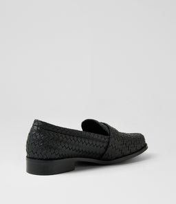 HARLOW LOAFER WA BLACK WEAVE SMOOTH