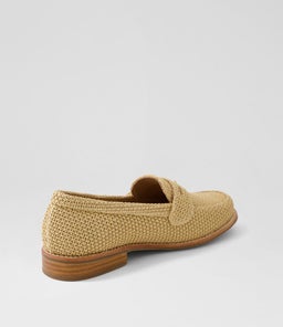 HARLOW LOAFER WA NATURAL WOVEN FABRIC