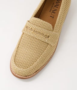 HARLOW LOAFER WA NATURAL WOVEN FABRIC