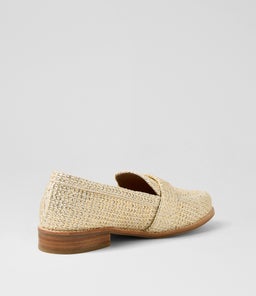 HARLOW LOAFER WA SOFT GOLD WOVEN SMOOTH