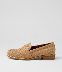 HARLOW LOAFER WA LIGHT TAN WEAVE SMOOTH