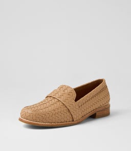 HARLOW LOAFER WA LIGHT TAN WEAVE SMOOTH