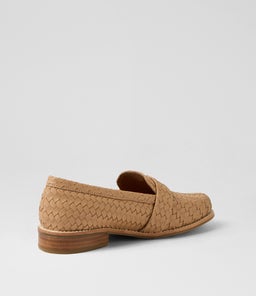 HARLOW LOAFER WA LIGHT TAN WEAVE SMOOTH