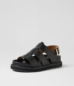 DAKOTA SANDAL WA BLACK LEATHER