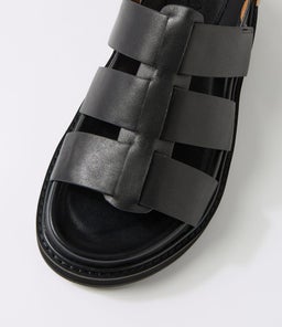 DAKOTA SANDAL WA BLACK LEATHER
