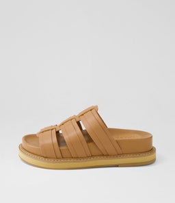OLENA SLIDE WA MOCHA LEATHER