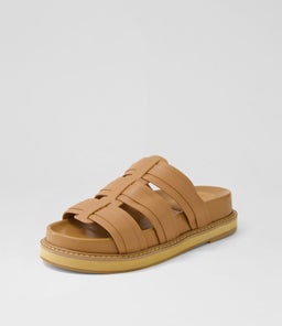 OLENA SLIDE WA MOCHA LEATHER