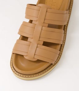 OLENA SLIDE WA MOCHA LEATHER