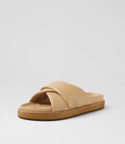 PETRA SLIDE WA CAMEL LEATHER