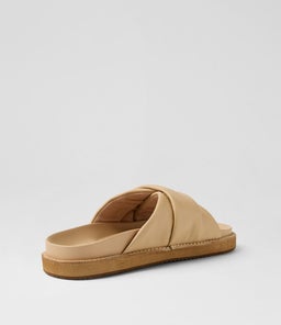 PETRA SLIDE WA CAMEL LEATHER