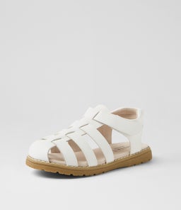 BENSON SANDAL TOT WA WHITE SMOOTH