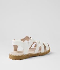 BENSON SANDAL TOT WA WHITE SMOOTH