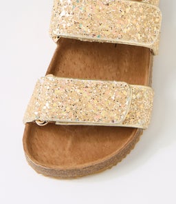 BOWIE SANDAL TOT WA GOLD GLITTER SMOOTH