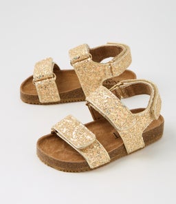 BOWIE SANDAL TOT WA GOLD GLITTER SMOOTH
