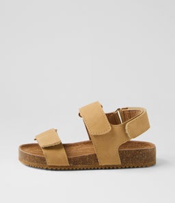 BOWIE SANDAL TOT WA LIGHT TAN SMOOTH