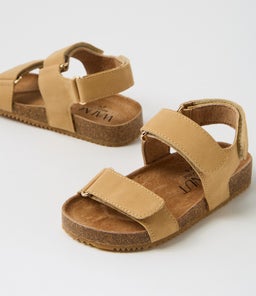 BOWIE SANDAL TOT WA LIGHT TAN SMOOTH
